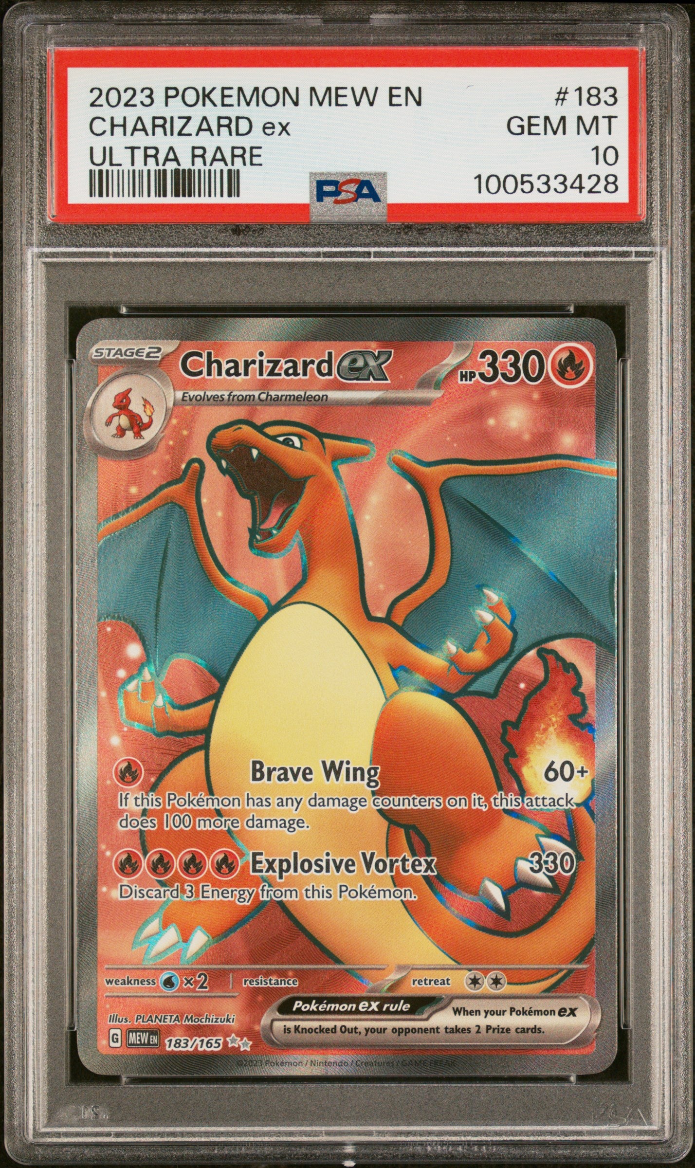PSA 10 - Ultra Rare - Charizard EX #183