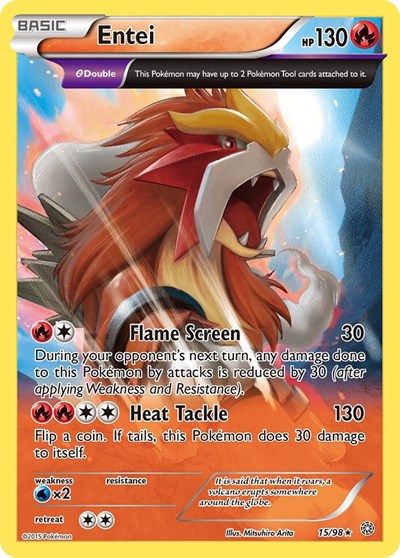 Entei (15) XY - Ancient Origins (15/98) (Holo Rare)