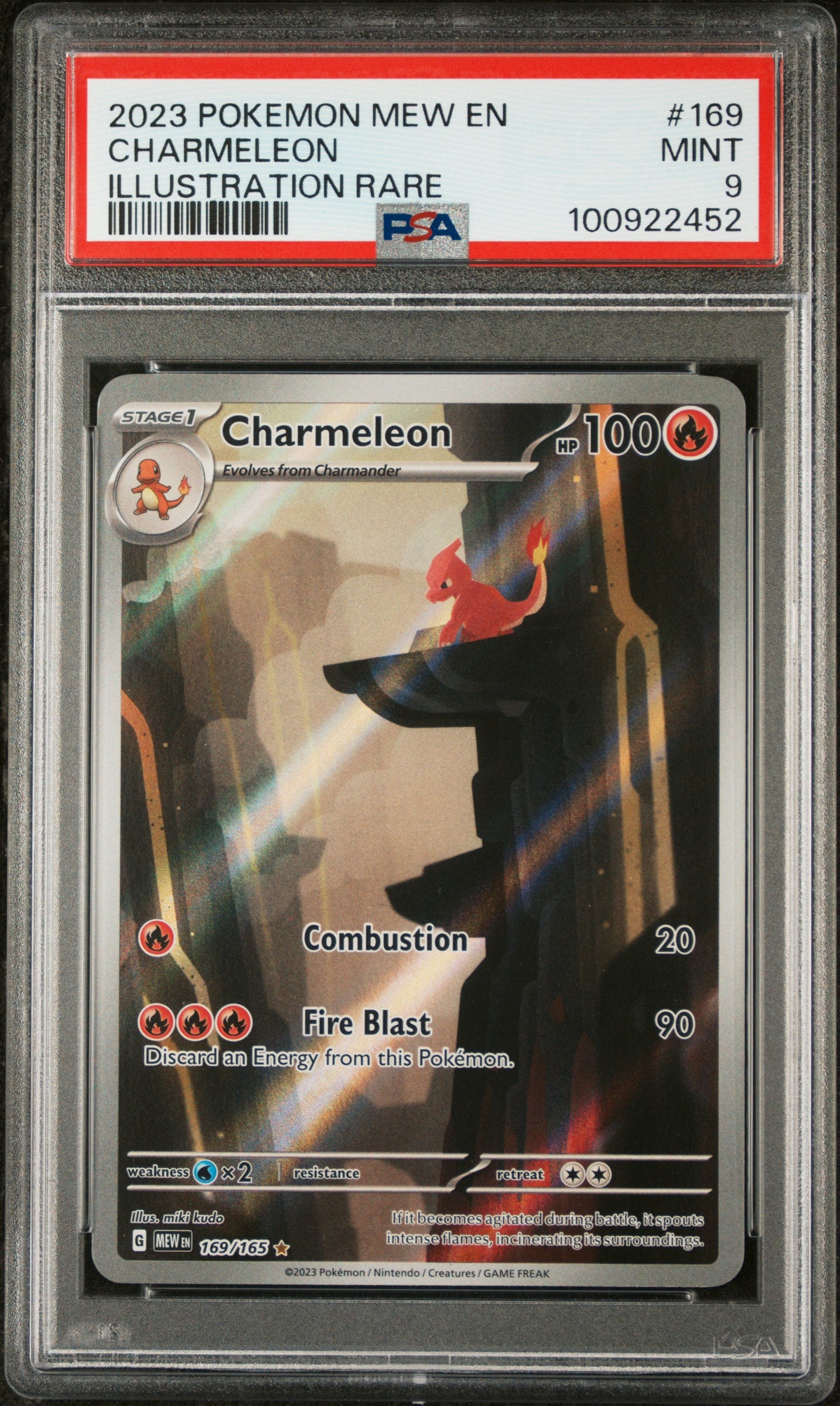 PSA 9 - Illustration Rare - Charmeleon #169