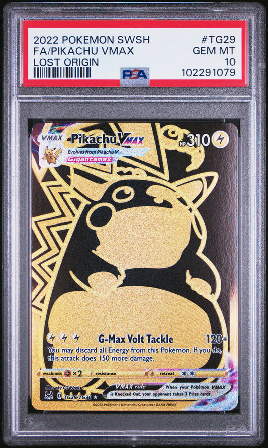 PSA 10 - Lost Origin - FA/Pikachu VMAX #TG29