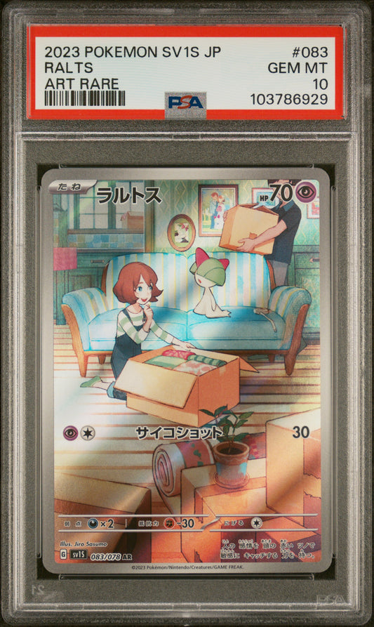PSA 10 - Art Rare - Ralts #083