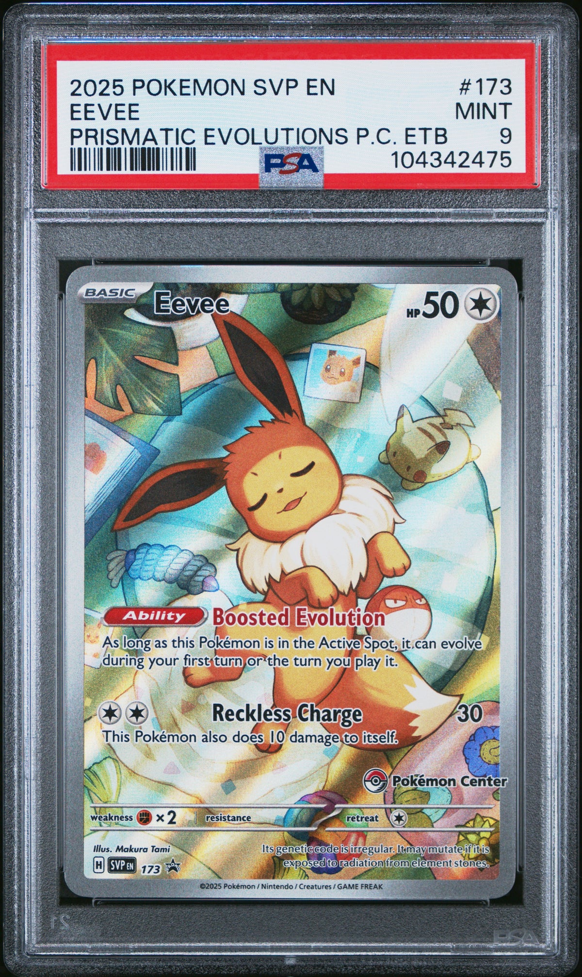 PSA 9 - Prismatic Evolutions P.C. ETB - Eevee #173