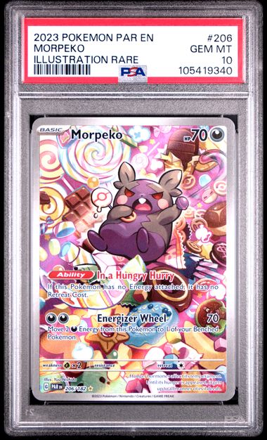 PSA 10 - Illustration Rare - Morpeko #206