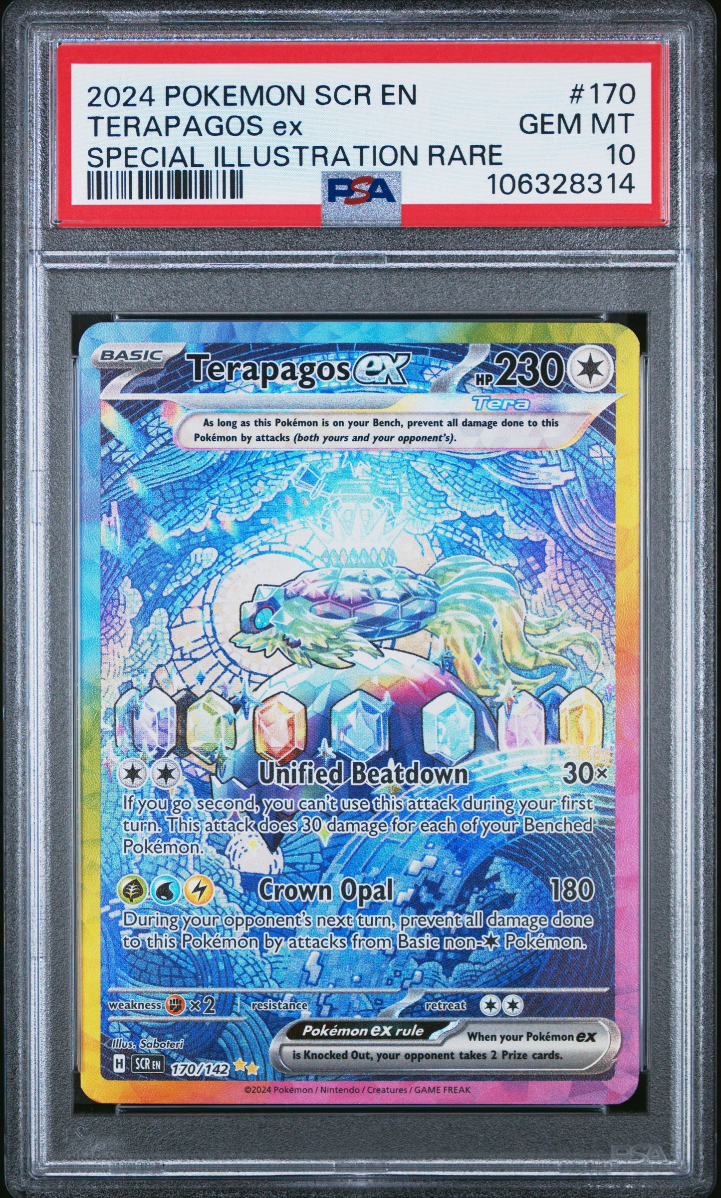 PSA 10 - Special Illustration Rare - Terapagos EX #170