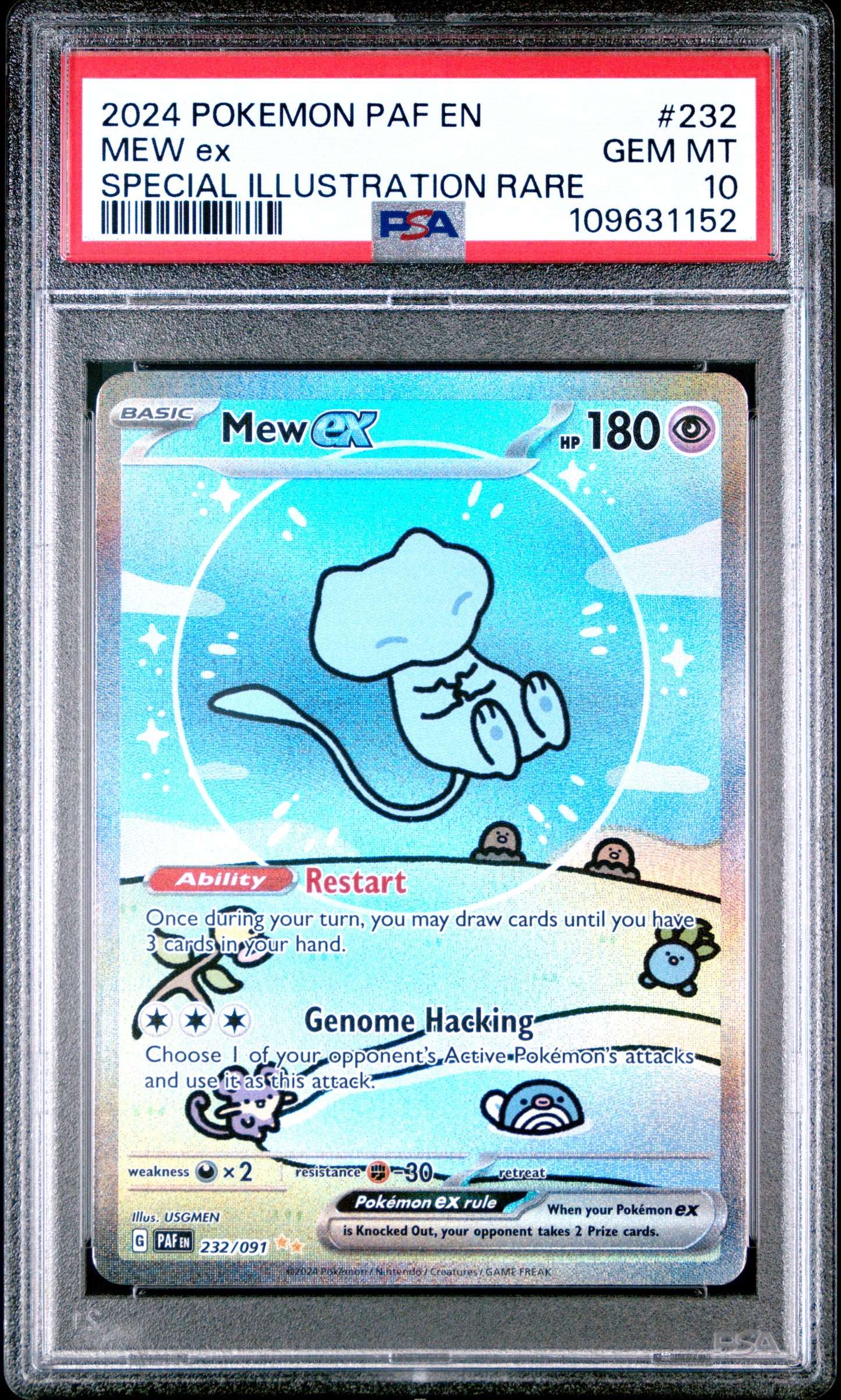 PSA 10 - Mew EX - Special Illustration Rare #232