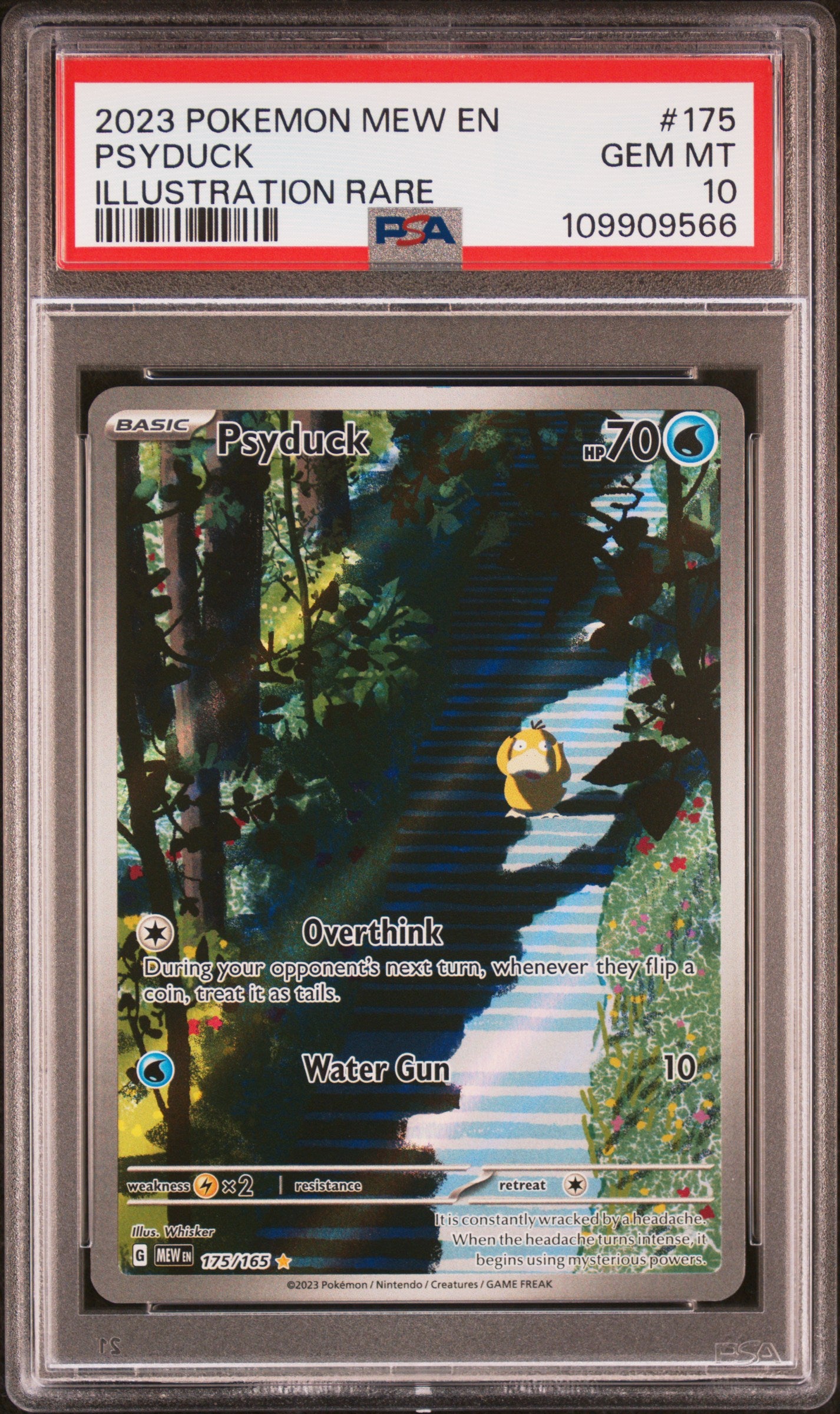 PSA 10 - Illustration Rare - Psyduck #175