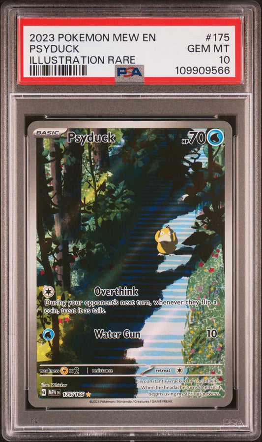 PSA 10 - Illustration Rare - Psyduck #175