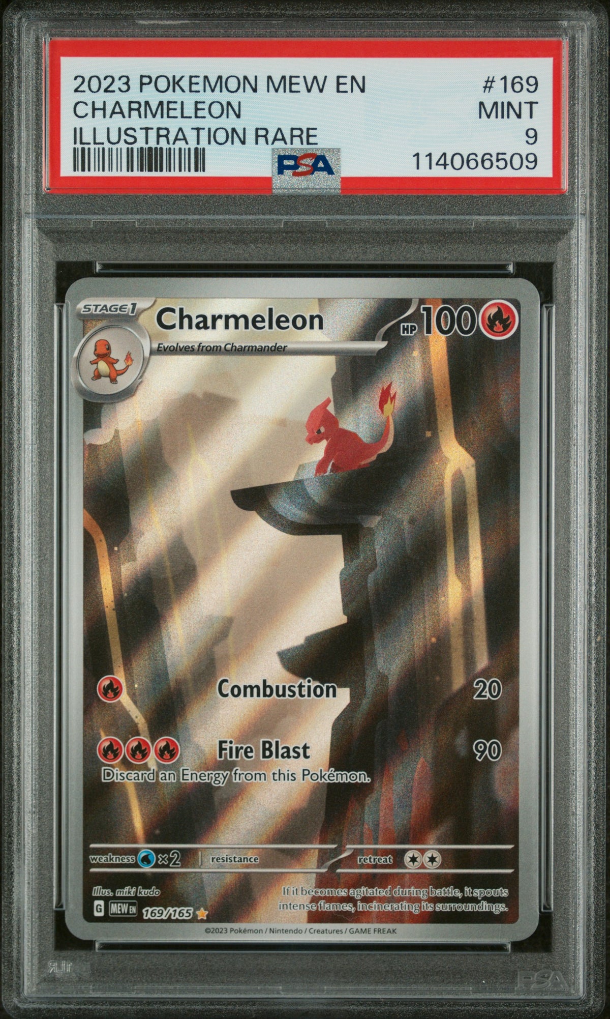 PSA 9 - Illustration Rare - Charmeleon #169