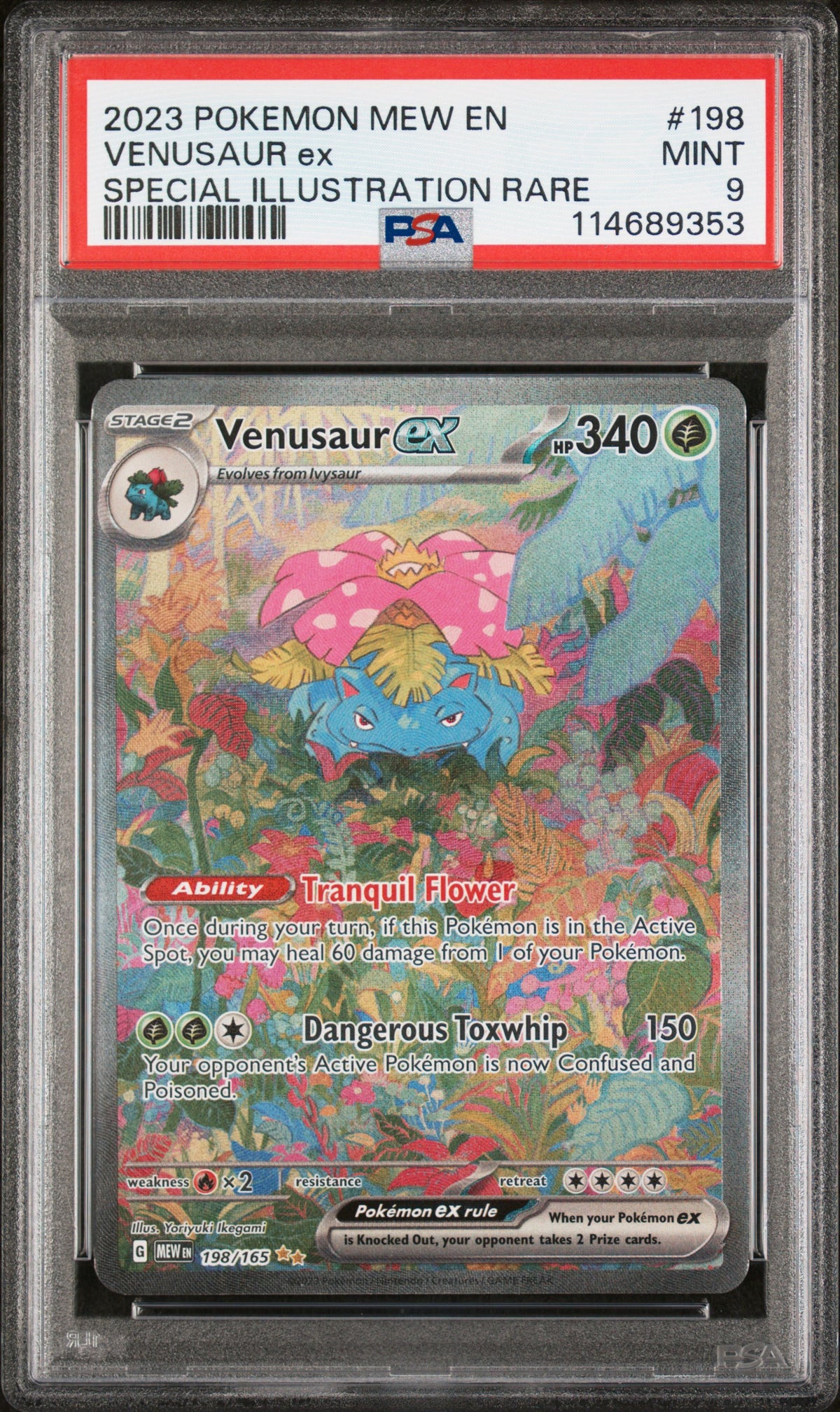 PSA 9 - Special Illustration Rare -Venusaur ex #198