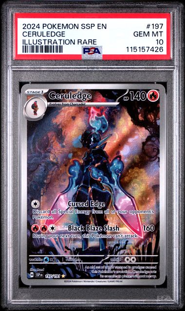 PSA 10 - Illustration Rare - Ceruledge #197