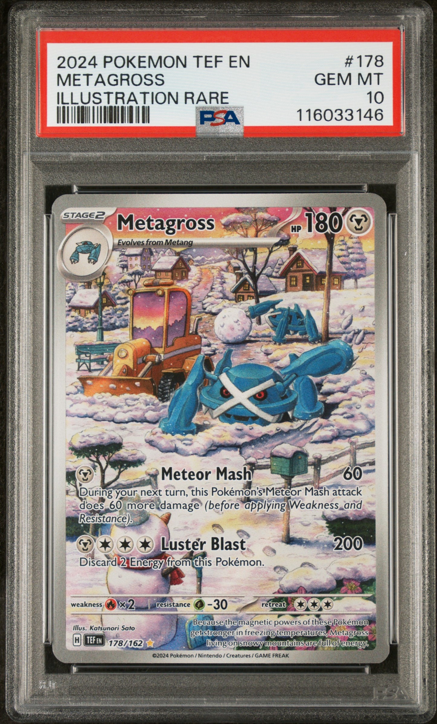 PSA 10 - Illustration Rare - Metagross #178