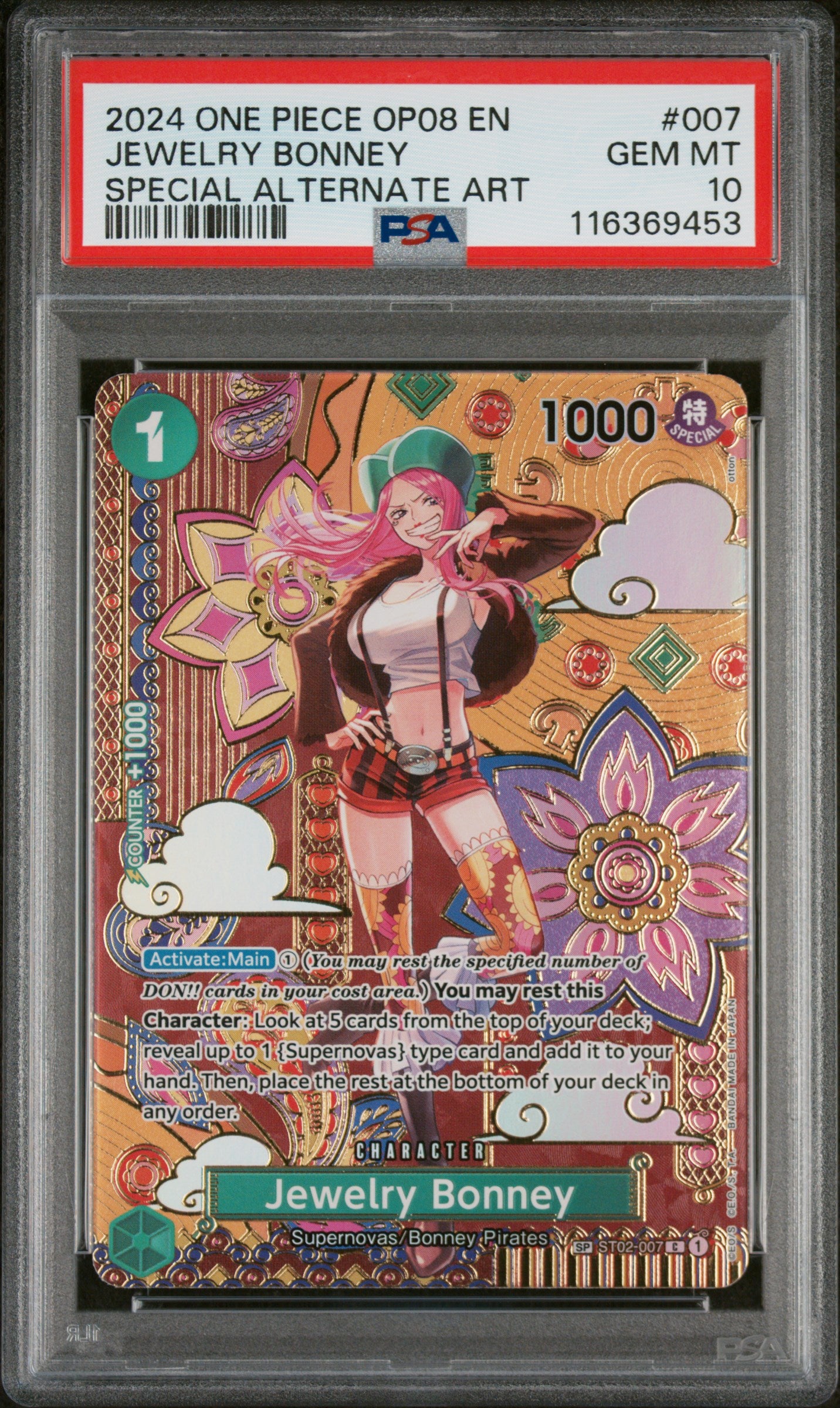 PSA 10 - SP Alt Art - Jewelry Bonney #007