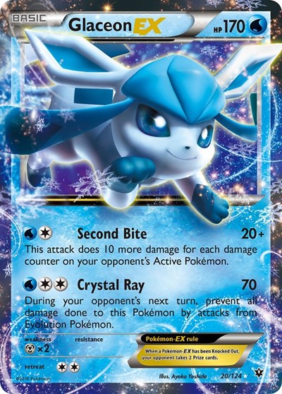 Glaceon EX XY - Fates Collide (20/124) (Ultra Rare)