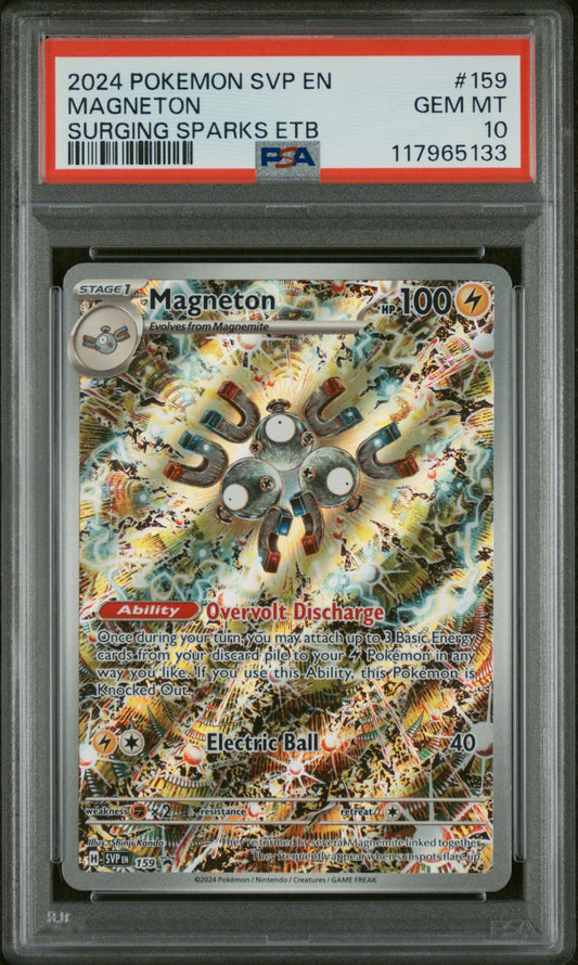 PSA 10 - Surging Sparks ETB - Magneton #159