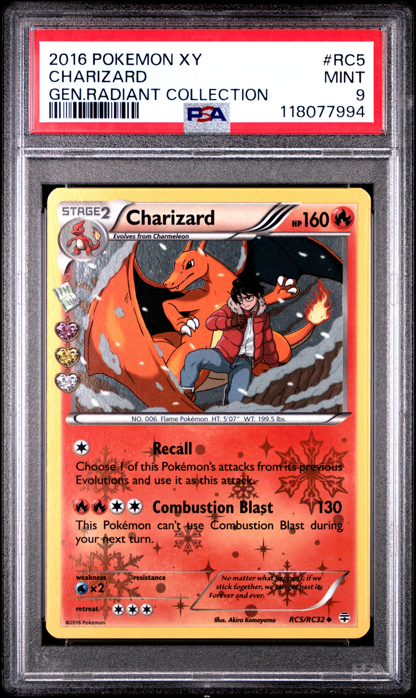 PSA 9 - Radiant Collection - Charizard #RC5