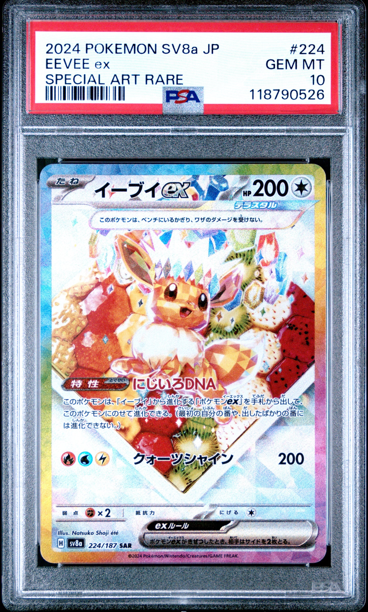 PSA 10 - Special Art Rare - Eevee ex #224