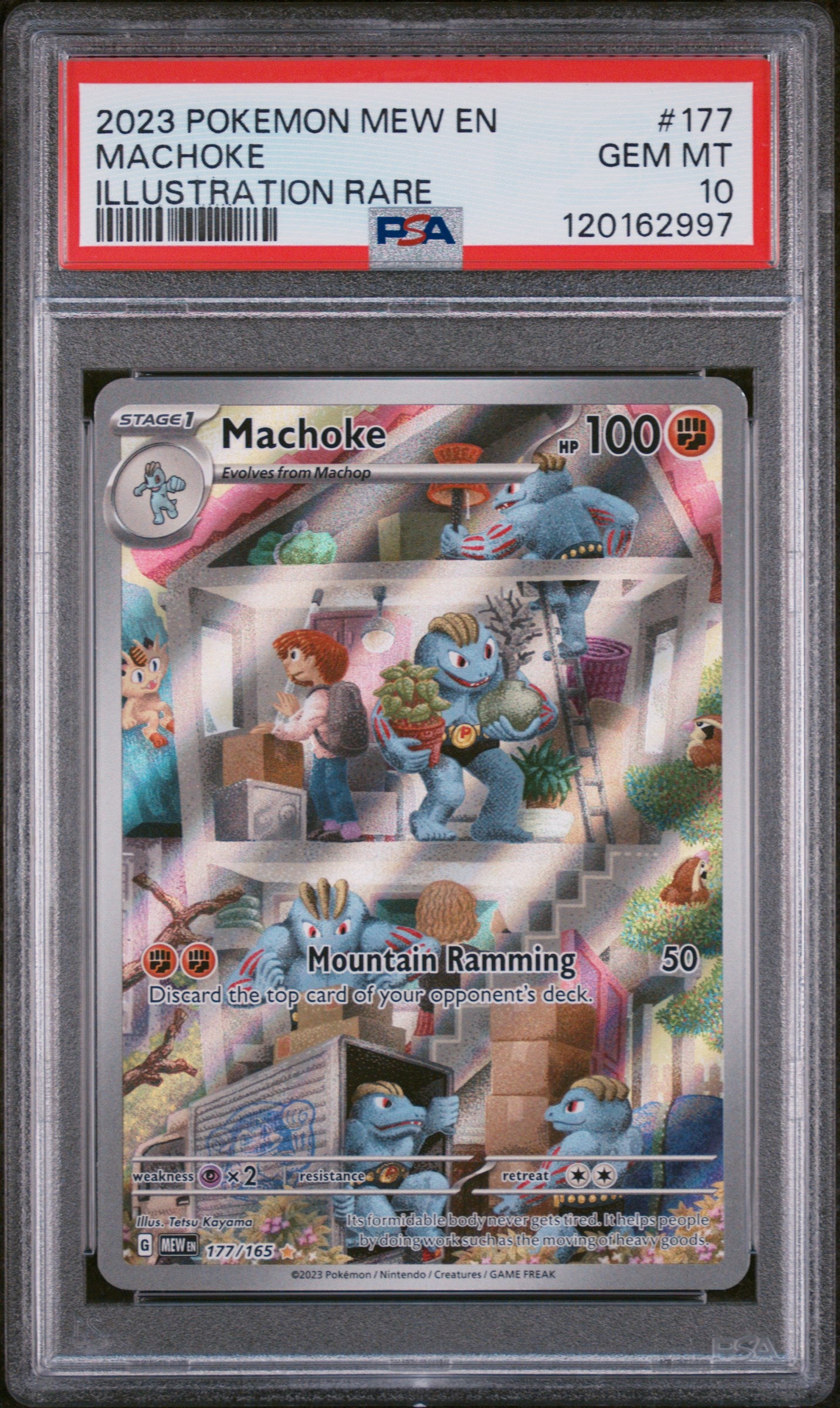 PSA 10 - Illustration Rare - Machoke #177