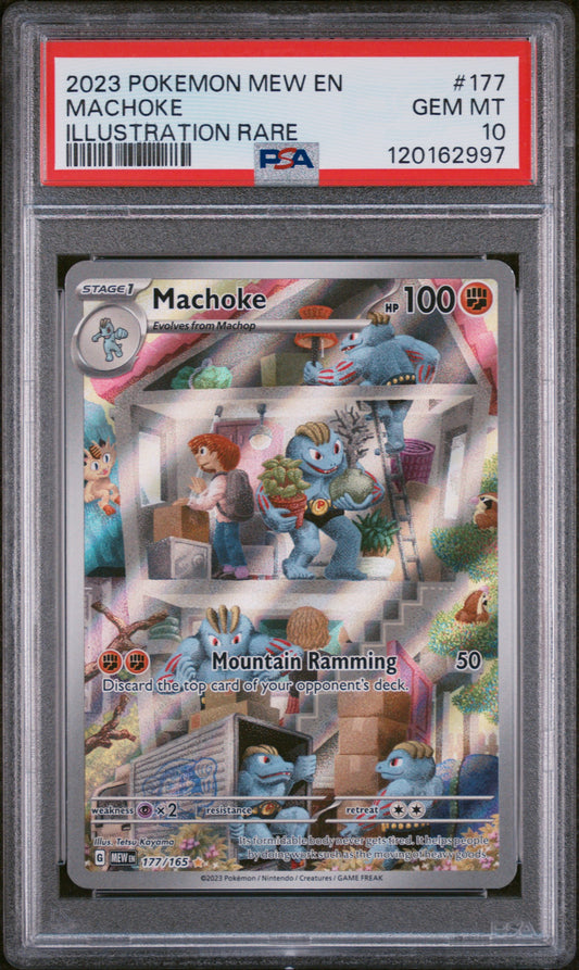 PSA 10 - Illustration Rare - Machoke #177