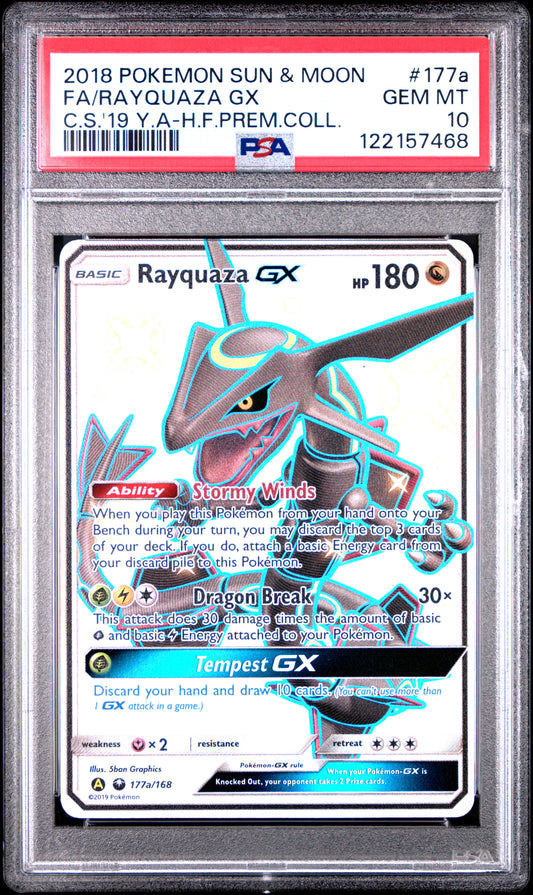 PSA 10 - Sun & Moon - FA/Rayquaza GX #117a