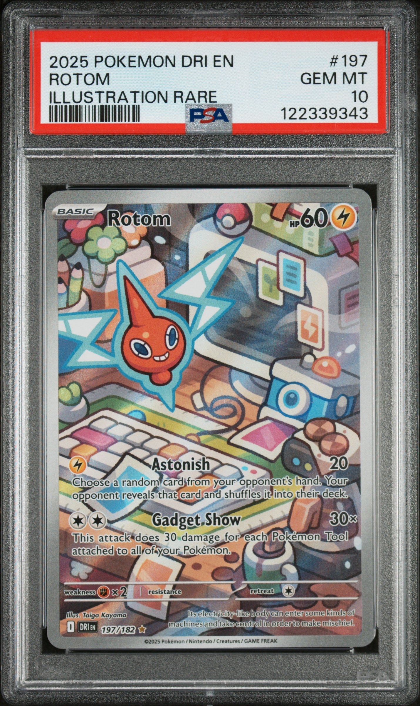 PSA 10 - Illustration Rare - Rotom #197