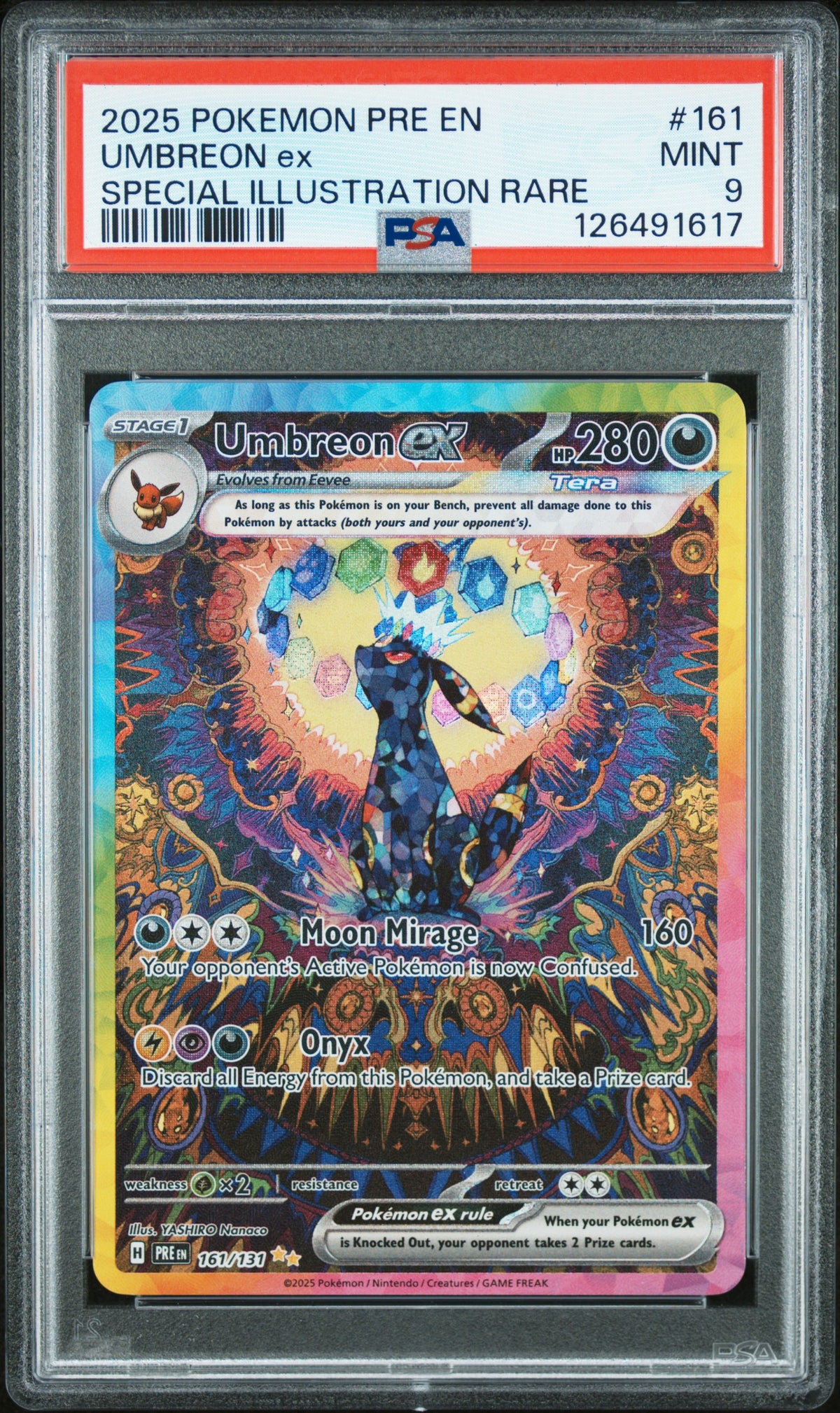 PSA 9 - Special Illustration Rare - Umbreon ex #161