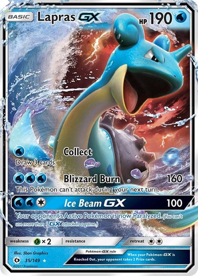 Lapras GX SM Base Set (35/149) (Ultra Rare)
