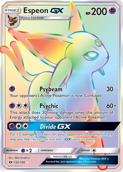 Espeon GX (Secret) SM Base Set (152/149) (Secret Rare)