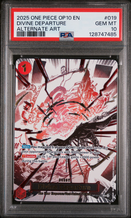 PSA 10 - Alternate Art - Divine Departure #019