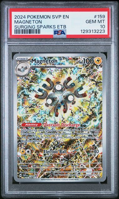 PSA 10 - Surging Sparks ETB - Magneton #159