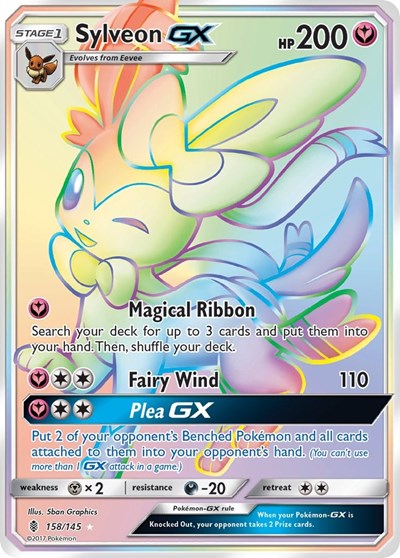 Sylveon GX (Secret) SM - Guardians Rising (158/145) (Secret Rare)