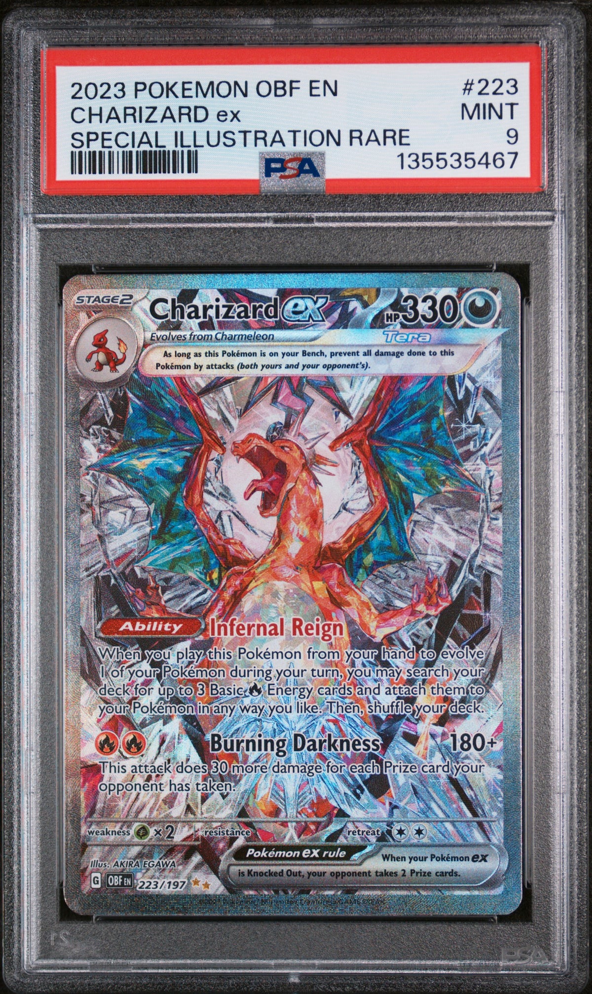 PSA 9 - Special Illustration Rare - Charizard ex #223