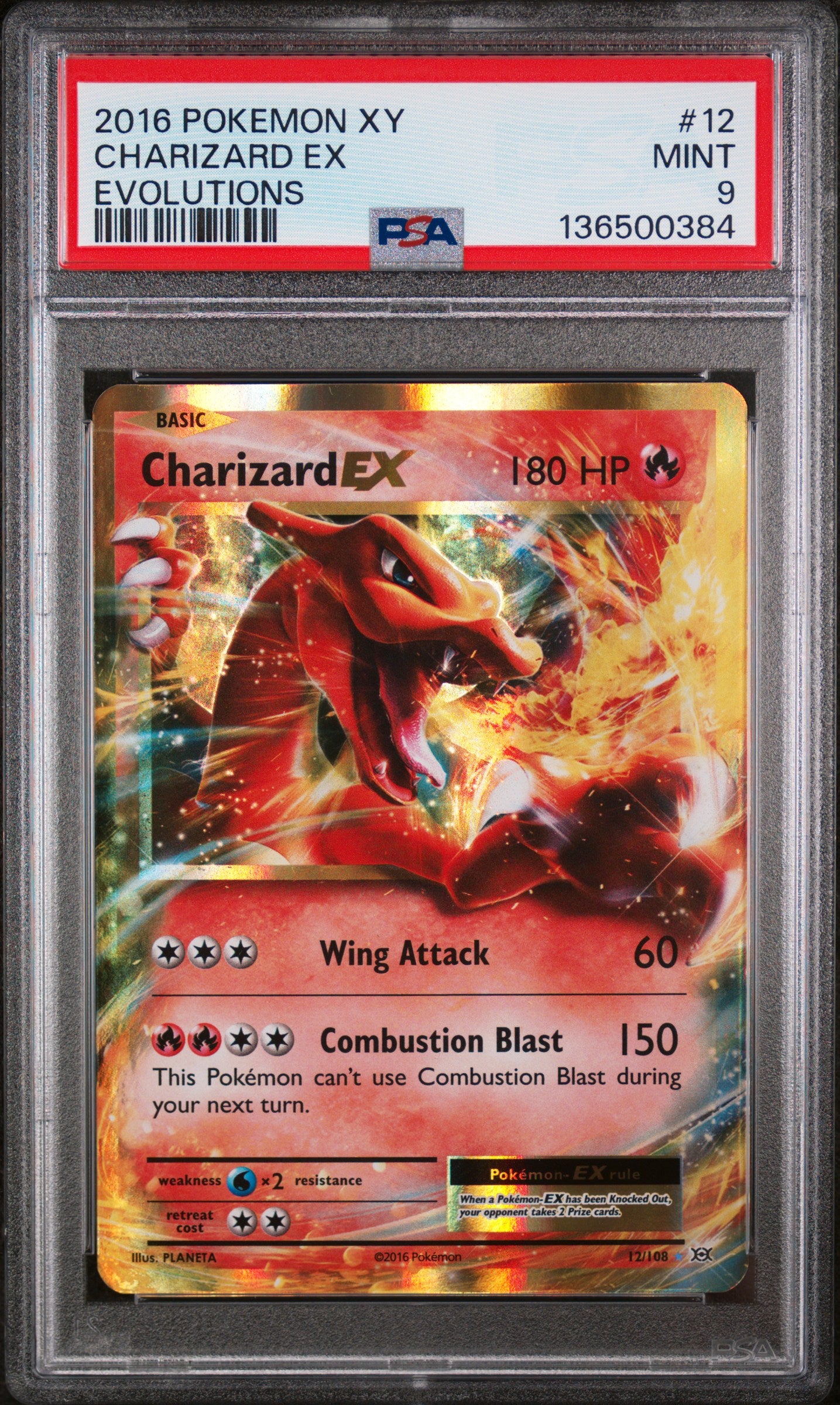 PSA 9 - Evolutions - Charizard ex #12