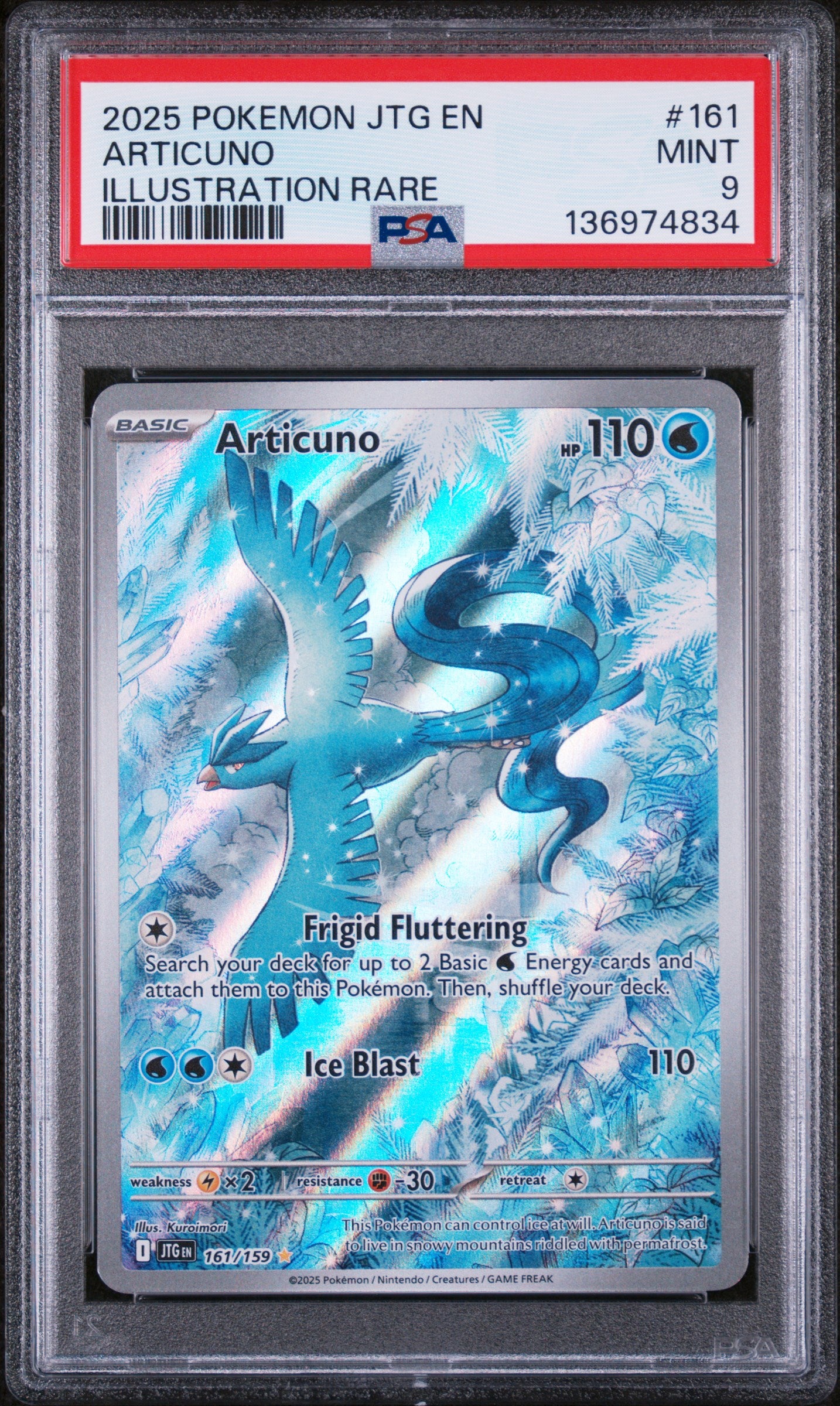 PSA 9 - Journey Together - Articuno #161