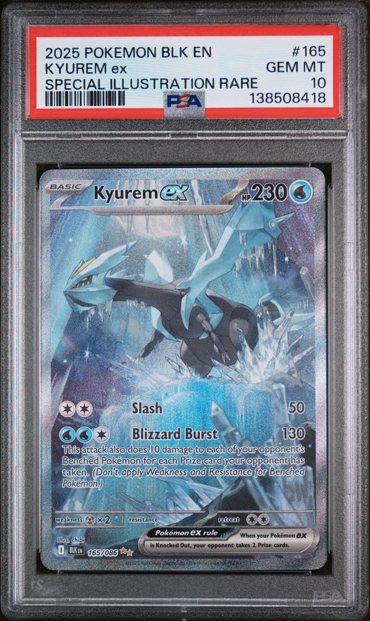 PSA 10 - Special Illustration Rare - Kyurem ex #165
