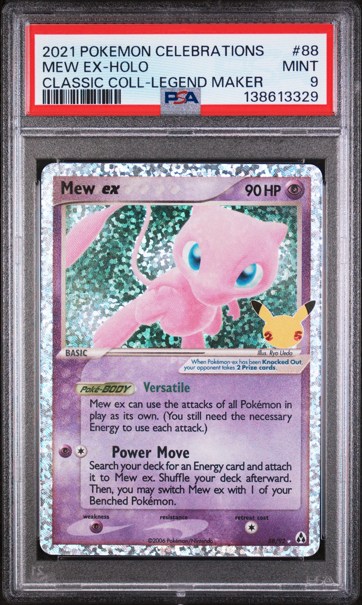 PSA 9 - Pokemon Celebrations 151 - Mew EX #88