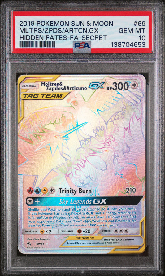 PSA 10 - Hidden Fates Secret - MLTRS/ ZPDS / ARTCN GX #69