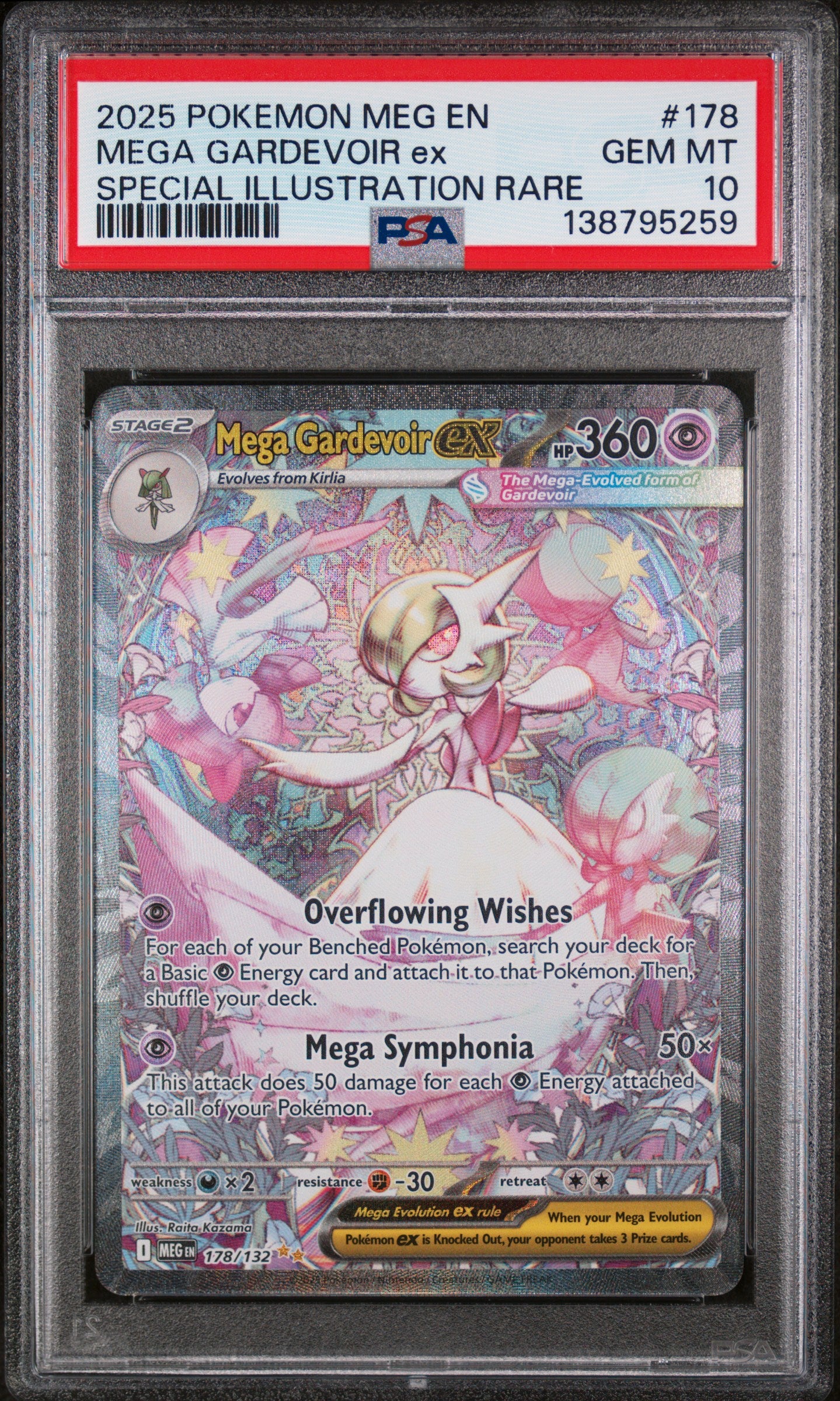 PSA 10 - Mega Evolution - Mega Gardevoir EX #178