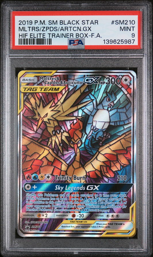 PSA 9 - HIF Elite Trainer Box - MLTRS/ZPDS/ARTCN.GX #SM210