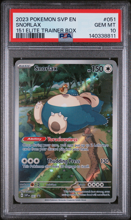 PSA 10 - 151 Elite Trainer Box - Snorlax #051