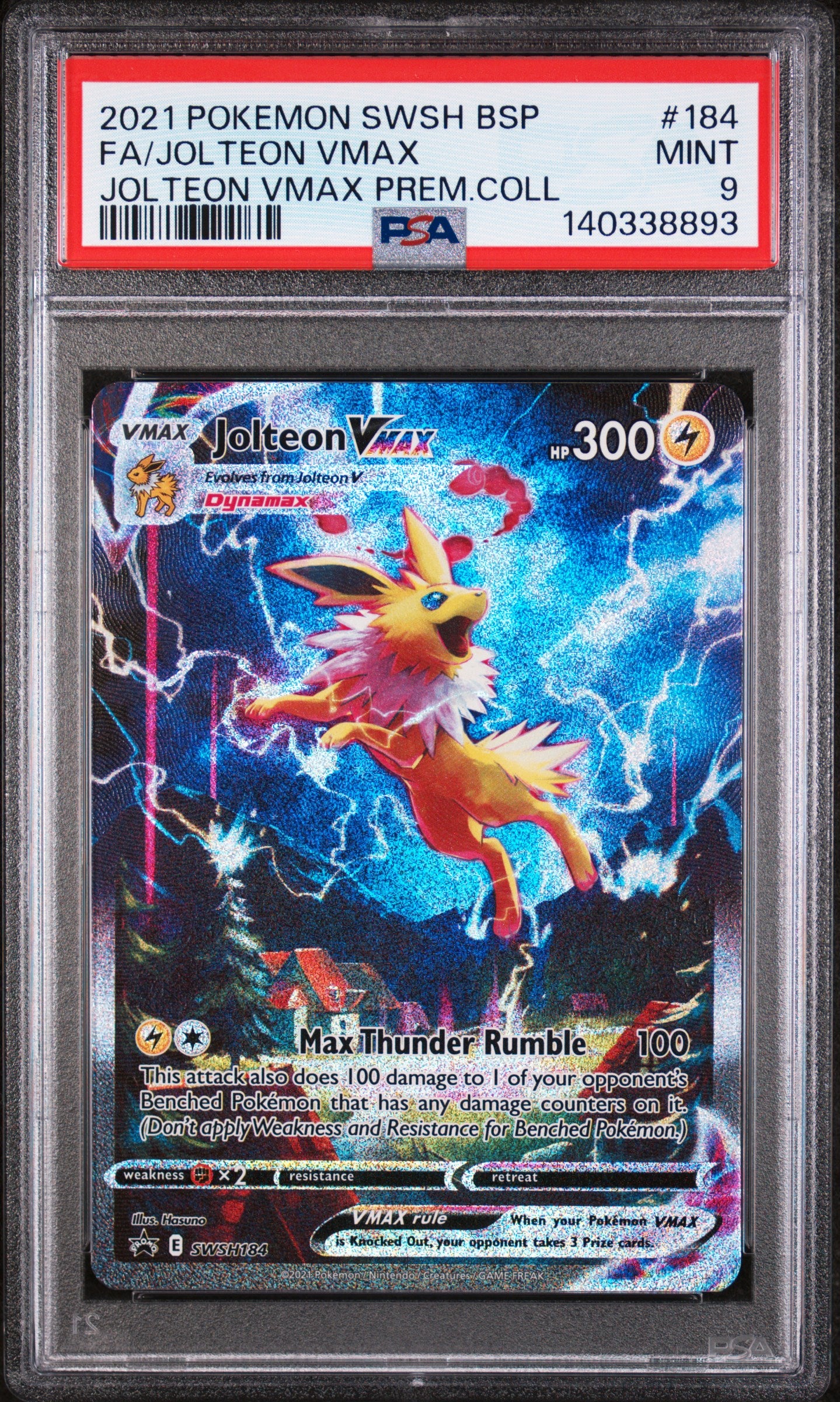 PSA 9 - Premium Collection - Jolteon VMAX #184