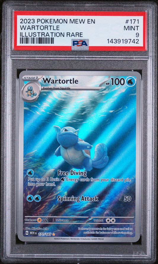 PSA 9 - Illustration Rare - Wartortle #171