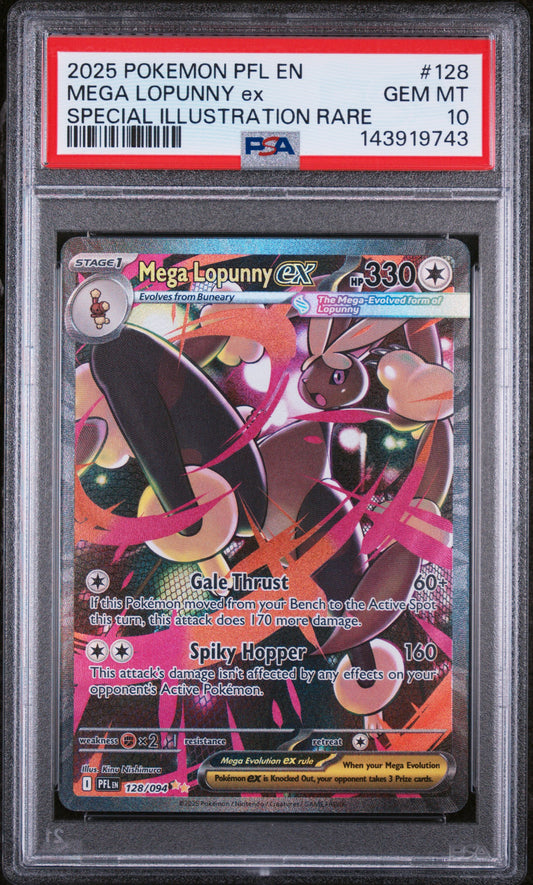 PSA 10 - Special Illustration Rare - Mega Lopunny ex #128