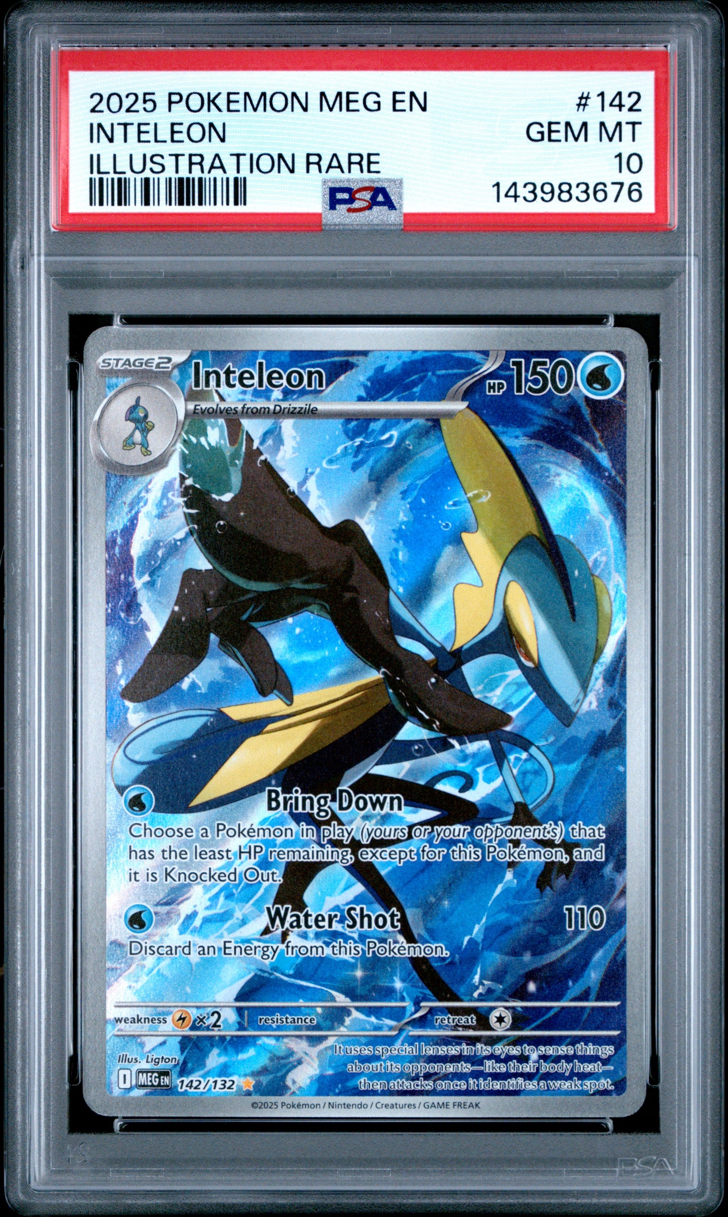PSA 10 - Illustration Rare - Inteleon #142