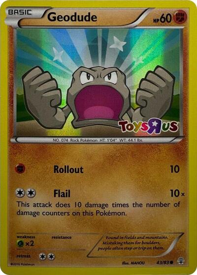 Geodude (Toys R Us Promo) Miscellaneous Cards & Products (043/083) (Promo)
