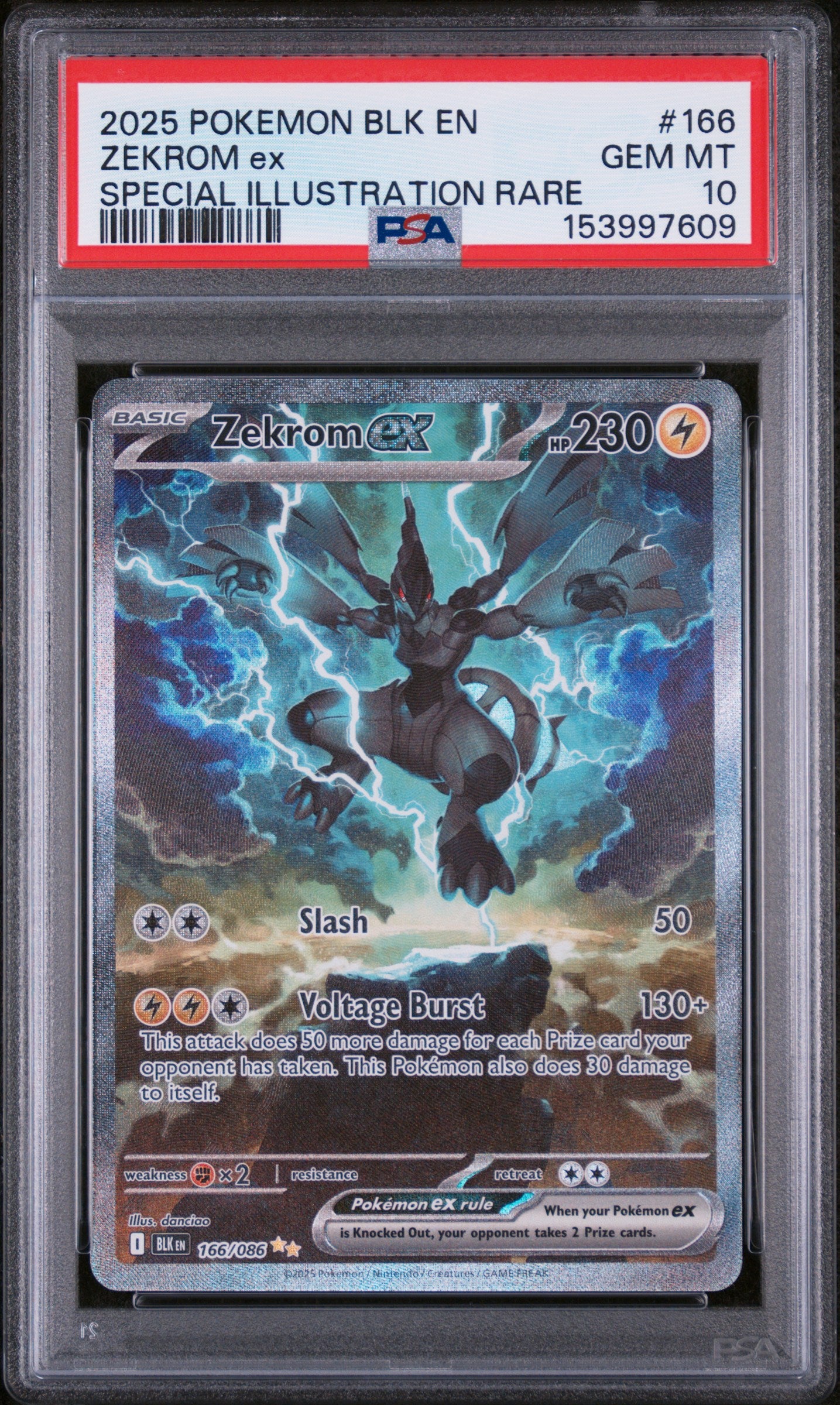 PSA 10 - Special Illustration Rare - Zekrom ex #166