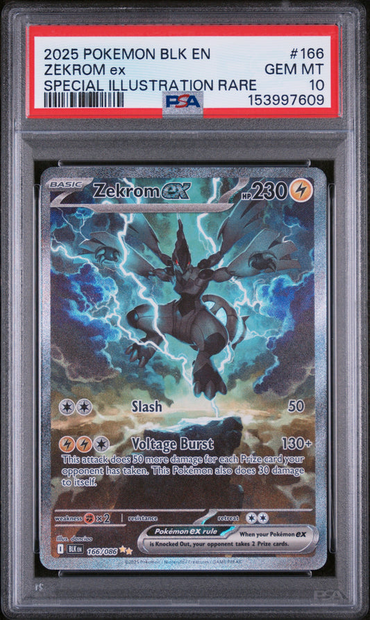PSA 10 - Special Illustration Rare - Zekrom ex #166