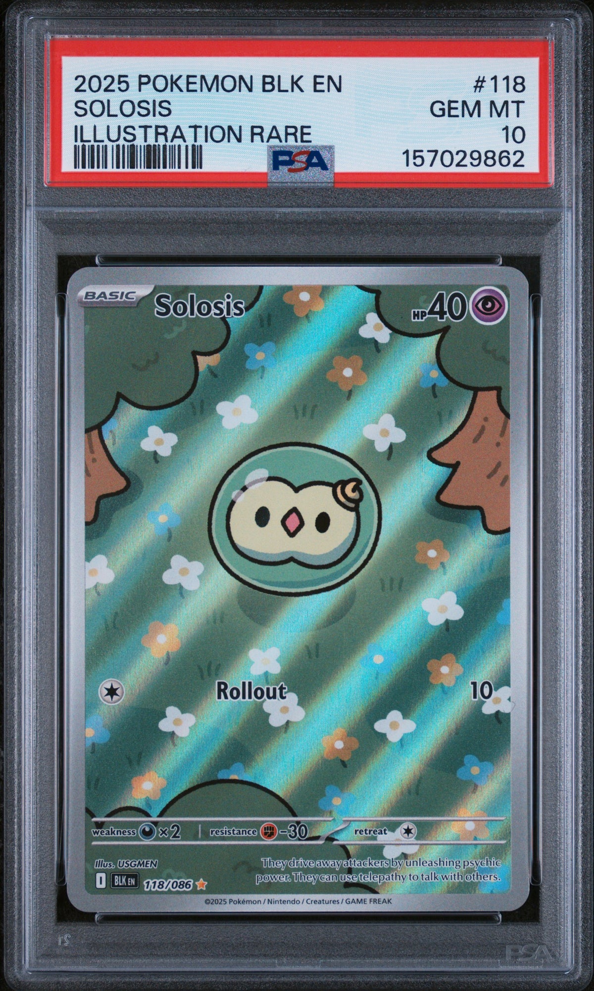 PSA 10 - Illustration Rare - Solosis #118