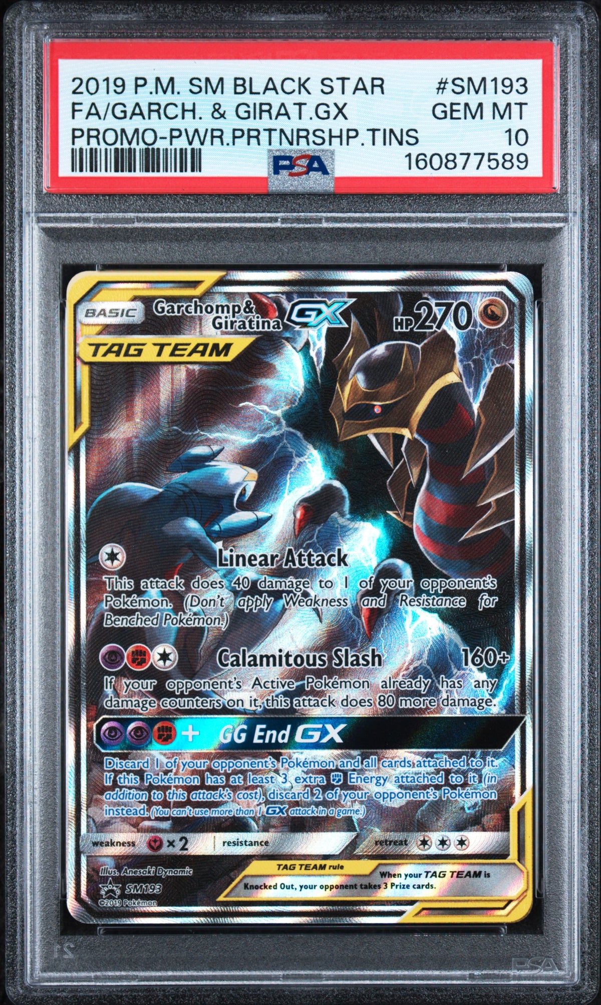 PSA 10 - Promo - PWR.PRTNRSHP.TINS - GARCH & GIRAT.GX #SM193