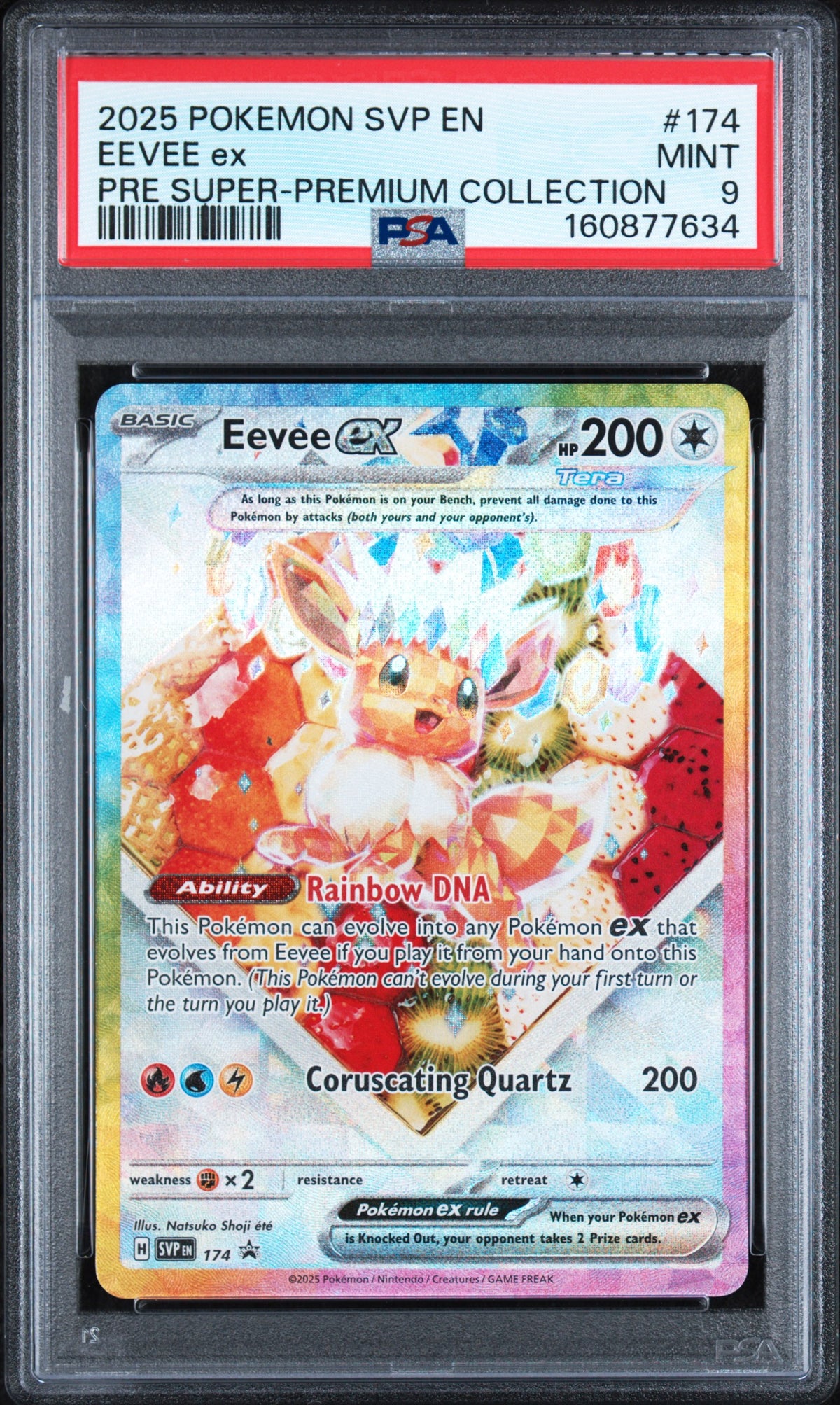 PSA 9 - PRE Super - Premium Collection - Eevee ex #174