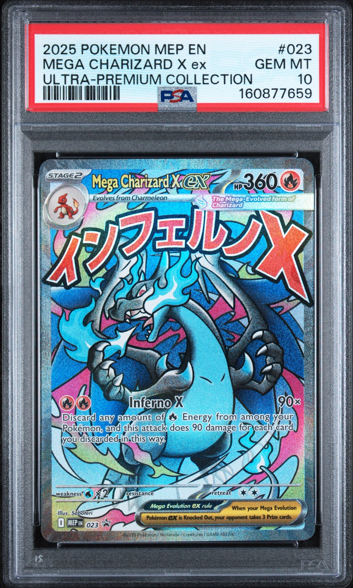 PSA 10 - Ultra - Premium Collection - Mega Charizard X ex #023